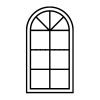Icon of arch window.