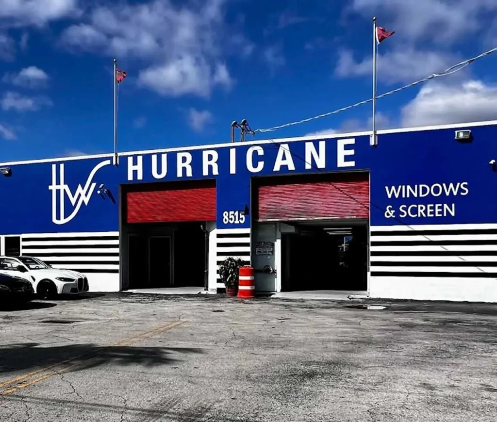 Hurricane Windows & Screens warehouse storefront
