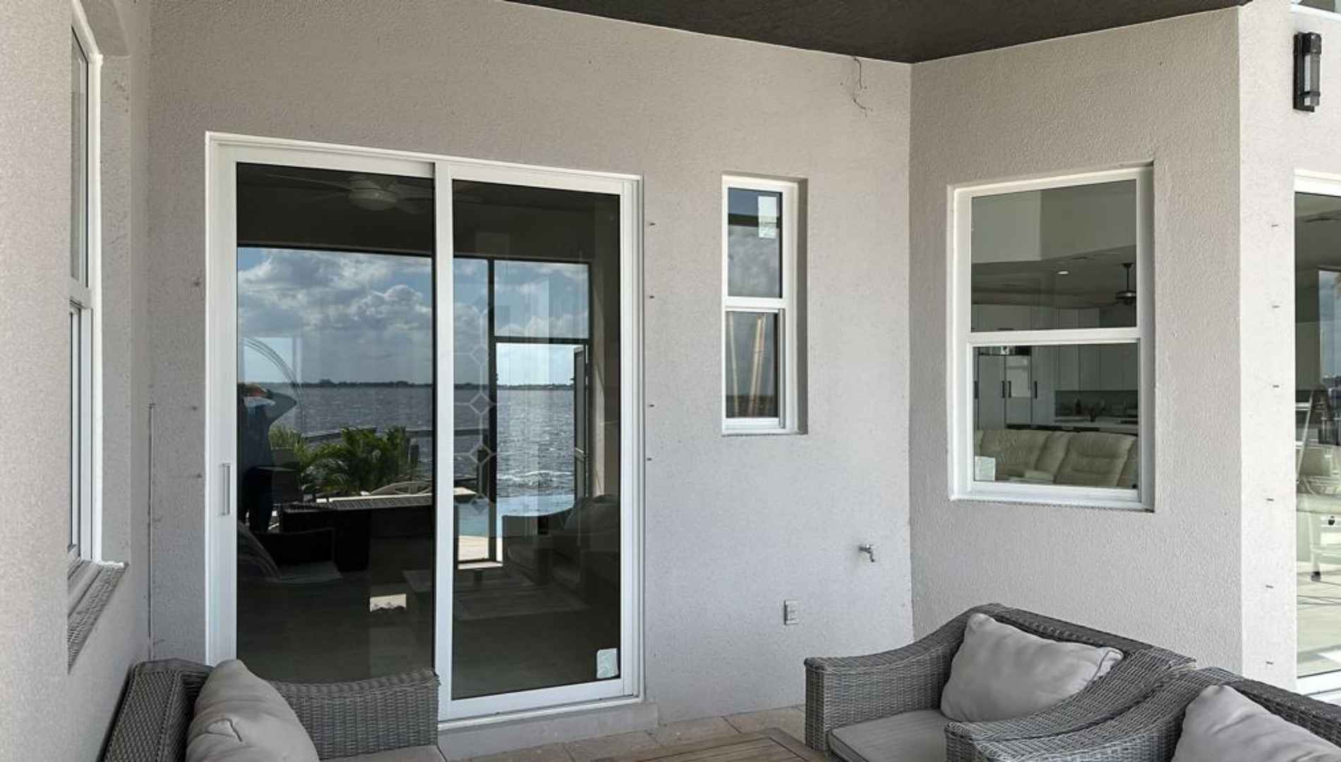 Stylish hurricane impact windows glass for enhanced home safety.